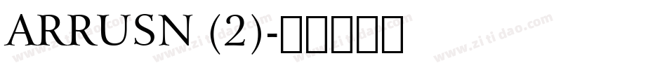 ARRUSN (2)字体转换